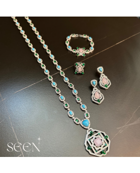 Baby Pink Gold plated set 