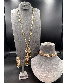 Gold Plated long traditional set